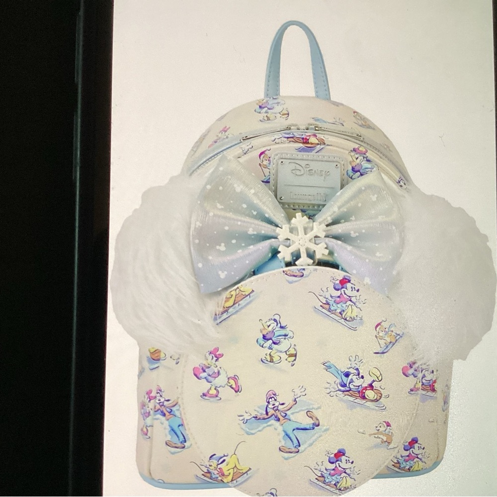 Loungefly Disney Mickey and Friends Mini Backpack with headband